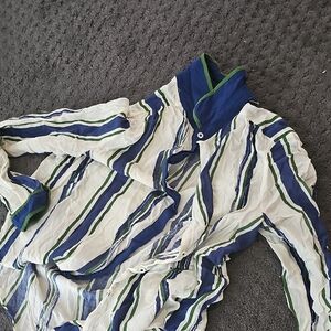 Maeve Vibrant Blue and Green Top